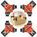 WETOLS 90 Degree Corner Clamp Set, 4 Pcs Adjustable Clamps for Woodworking