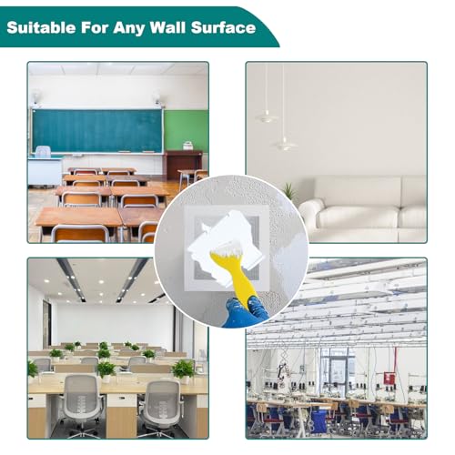 WYIRONG 10 Pack Drywall Repair Kit for Large Holes, 4/6/8 Inch Dry Wall Patch Kits for Erase a Small Nail Hole, Plaster Wall Patching Self Adhesive Aluminum Mesh with Scraper and Sandpaper - style: 10 Pack Drywall Patch Kit