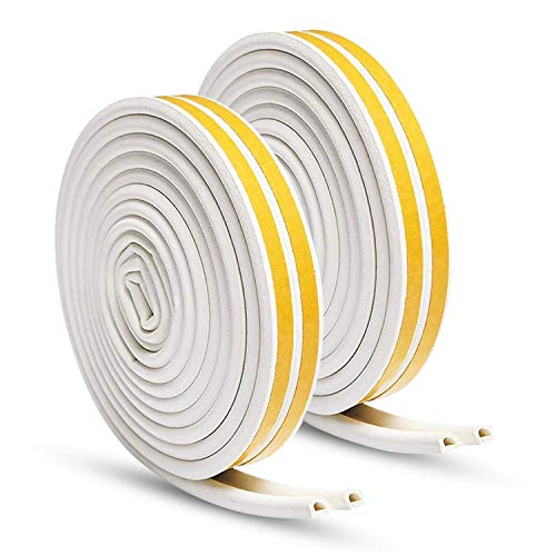 2-Pack Weather Seal Strips for Doors/Windows, 66ft