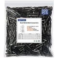 Heat Shrink Butt Connectors, 14-12 AWG Marine Grade Insulated Crimp Wire Connectors, Waterproof Electrical Connectors Butt Splice for Boat Truck Wiring - size: 14-12 AWG (Black)