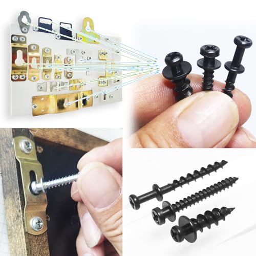 laffeya Bear Claw Picture Hangers, Multi-Purpose Double-Headed Screws - style: Black Three Size