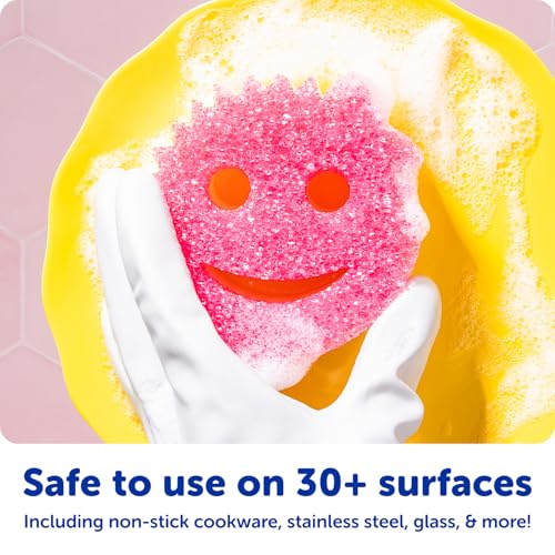 Scrub Daddy Scratch-Free Multipurpose Kitchen Sponges - Bulk Dish Sponges for Kitchen, Bathroom, Household Cleaning & More - Made with BPA-Free Polymer Foam (9 Count) - size: 9 Count (Pack of 1)