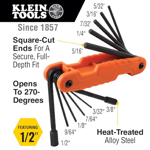 Klein Tools 80141 Hand Tools Kit includes Pliers, Screwdrivers, Nut Drivers, Backpack, and More Jobsite Tools, 41-Piece