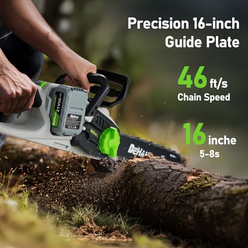 16" Brushless Cordless Chainsaw, Battery Powered Chain Saw - size: 16 inch Handheld