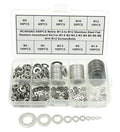 Metric M1.6 to M12 Flat Washers Assortment Kit,304 Stainless Steel,for M1.6 M2 M2.5 M3 M4 M5 M6 M8 M10 M12 Screws/Bolts