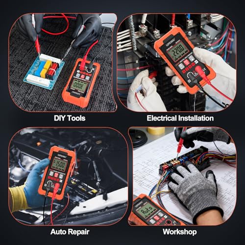 Digital Multimeter Volt Meter TRMS 4000 Counts Auto-Range NCV Tester