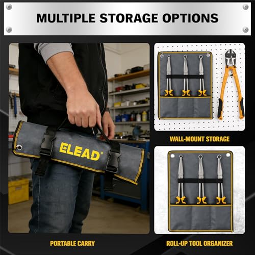 3-Piece 11" Hose Gripper Plier Set, Long Reach Hose Gripping Pliers, 5/16-Inch, 1/2-Inch, 3/4-Inch Diameter, Spark Plug Boot Removal Pliers, Serrated Jaws for Hard to Reach Tight Spaces - style: 3pcs Hose Gripper
