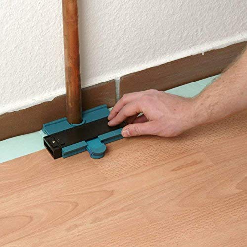 Utoolmart 10 Inch Profile Gauge Measure Ruler Contour Duplicator for Precise Measurement Tiling Laminate Wood Marking Tool Red 1pcs - size: 250mm Red