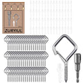38 Pcs 304 Stainless Steel Ceiling Hooks for Plants & Lights - size: 38PCS