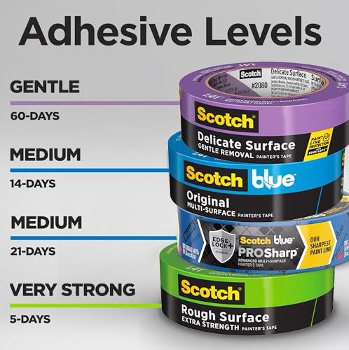 Scotch Rough Surface Painter's Tape 1 Inch Wide, 1 Roll - size: 0.94" Width