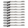 50 Pack T101AO T-Shank Contractor Jigsaw Blade Set Made with HCS, 3-Inch 20TPI Jigsaw Blades Optimized for Cutting Wood, PVC, and Plastic
