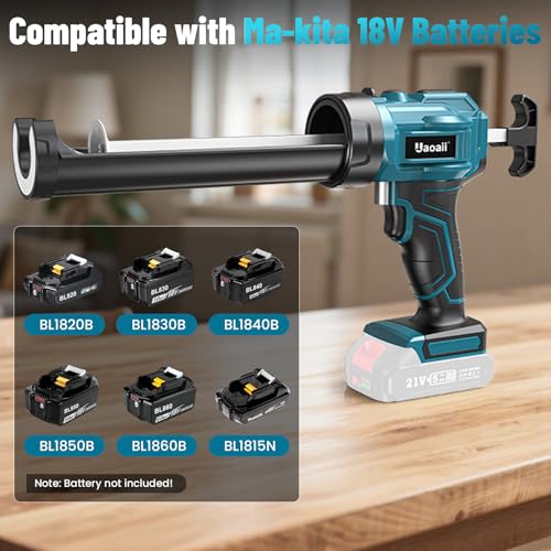 Electric Caulking Gun Compatible with 18V Makita Battery - color: Blue