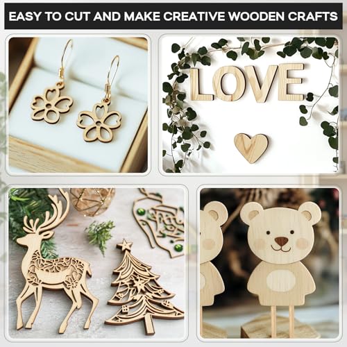 Unfinished Balsa Wood Sheets Sticks, Wood Dowel Rods Square Basswood Sheets, 50 Pcs Wooden Craft Making Supplies for Crafts DIY Projects Making