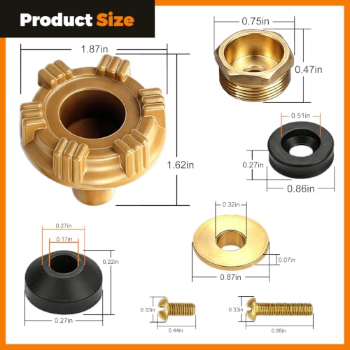 RK-14MH Outdoor Faucet Repair Kit for Woodford Model 14 & 18 Wall Hydrant - color: RK-14MH