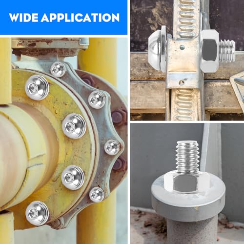 321PCS M6 M8 Button Head Screws Kit, GTERNITY M6-1.0 M8-1.25 Assorted Machine Screws Nuts Washers 304 Stainless Steel Metric Internal Hex Screws Bolts Nuts Washers Set - size: M6 m8 321 B