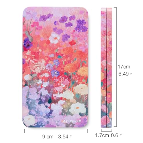 qianshan 40Pcs Empty Half Pans Watercolor Tin Palette with Magnetic Stripe - color: Blossom Paradise