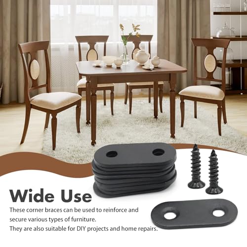 EATAKWARD 30Pcs Flat Straight Brace Brackets Plate, 1.57 x 0.6 x 0.08 Inch Stainless Steel Flat Plate Straight Brackets Repair Mending Bracket Plate for Wood Furniture Metal Mending Joining Plates