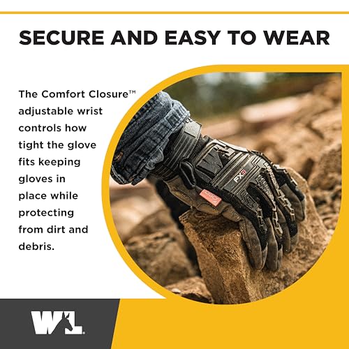 Wells Lamont FX3 Impact Work Gloves, TPR Protection, Leather Palm, Large - size: Large (Pack of 1)