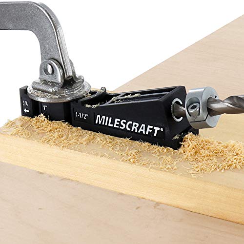 Milescraft Pocket Jig 200XCJ - Woodworking Tool Bundle with Double Barrel & Single Barrel Pocket Hole Jigs, 2" Face Clamp, Accessories