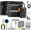 AUTOWN Flat Tire Repair Kit with Air Compressor, Professional Tire Plug Kit