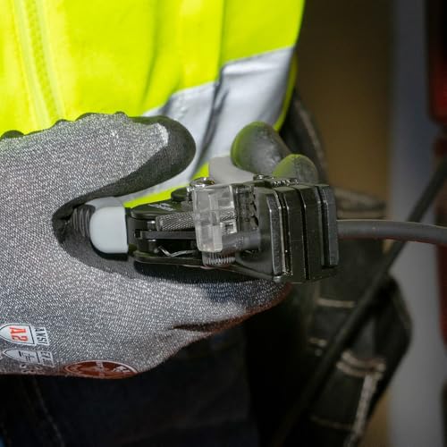 Klein Tools 11069S Automatic Solar Wire Stripper, Precision Stripping for 6 to 12 AWG Solid and 8 to 14 AWG PV Electrical Stranded Wire