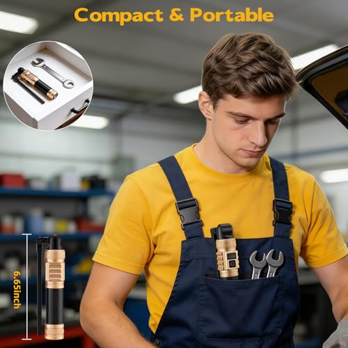 LNRYY Rechargeable Magnetic LED Work Light/Flashlight for Mechanics - color: Rose Gold