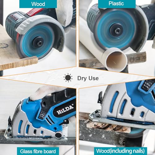3 Inch Wood Cutting Disc 4pcs - 24T TCT Carbide Tipped Teeth Compact Circular Saw Blade with 3/8-Inch Arbor, General Purpose for Cuttting in Wood Plastic and Composite Materials - size: TCT (for wood)
