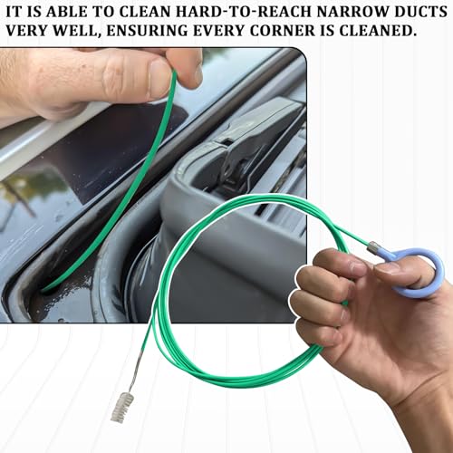 78 Inch Sunroof Drain Cleaning Tool Plastic Sunroof Drain Unclogger Brush Pipe Cleaning Brush Tube Cleaner Flexible Slim Extra Long Pipe Cleaners for Car Drains Hole, Sewers, Windshields - color: 78inch