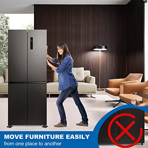 Furniture Sliders, 8pcs 4.7 inch Square Sliders for Furniture on Carpet, Heavy Duty Furniture Movers Sliders - Protect The Surface of Carpet, Easily Move Any Items! - size: 4.7inch 8pcs