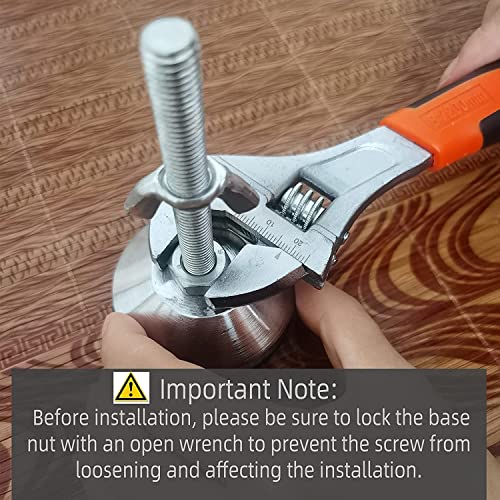 6 Pack Adjustable Height Center Support Leg for Bed Frame - color: 6pcs(7.2-14.8inch)-heavy Duty Metal