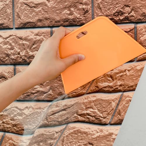 FOSHIO Professional Wallpaper Tools Kit, Including Wallpaper Smoothing Brush, Seam Roller, Paste Brush, Wallpaper Smoothing Tool, Wallpaper Scraper, Vinyl Wrap Gloves, Mesureing Tape, Exacto Knife - color: 03 Wallpaper Kit