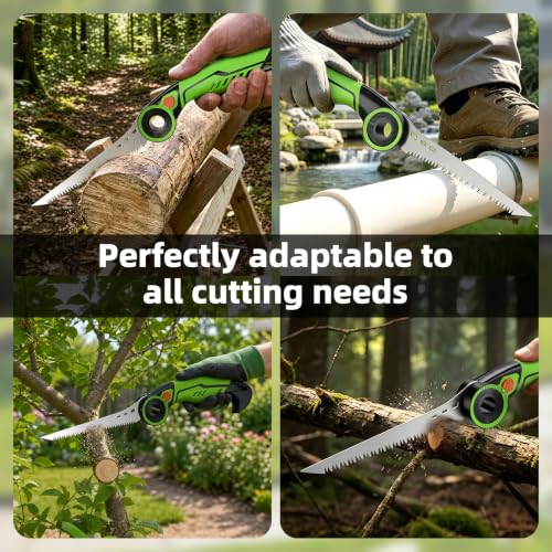 AIRAJ 6.7" Pruning Saw,Folding Saw with SK5 Steel Blade,Fine Tooth Hand Saw - size: 6.7 Inch