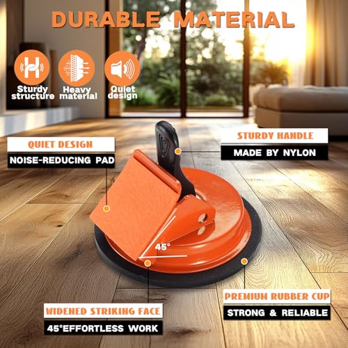 REXBETI Floor Gap Fixer Tool, Plank Gap Repair Kit, Heavy Duty Suction Cup - size: 3