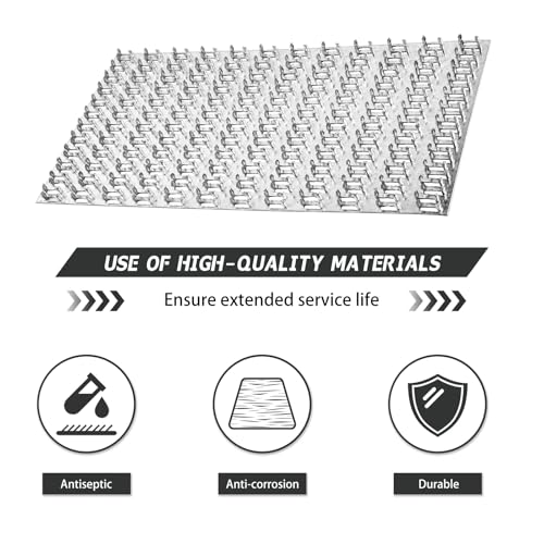 10 Pcs Truss Mending Plate 6x12, Pronged Truss Plates with Nail Teeth, Truss Brackets for Roofing Wood Connector - size: 6"x12"