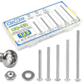 #8-32 x 1-1/2" to 2-1/2" Long Pan Head Machine Screws Kit for Outlet Box - size: #8-32(Long Screws Kit）