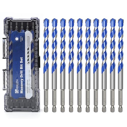 10 Pack 3/8 inch Concrete Drill Bit Set,Masonry Drill Bit Set - style: 3/8"（10 Pcs）