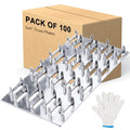 100 Pcs Truss Plates 2x4 Inch, Pronged Galvanized Steel Mending Plates - size: 2×4inch 100pcs