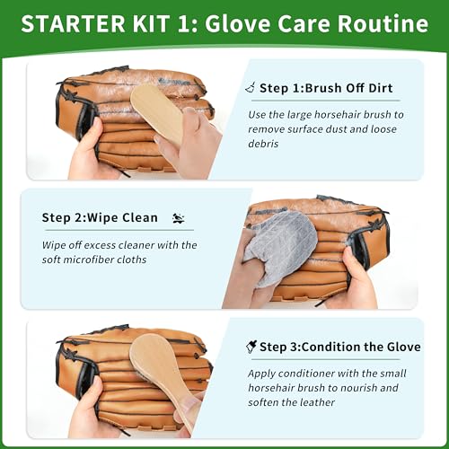 Baseball Glove Break-in kit, One Piece Structure Baseball & Softball Glove Mallet, Glove Wrap Band, Practice Ball, Baseball Mitts Shaping Hammer for Adult Youth Catchers - size: Upgraded 6-Piece Kit