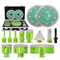 Tile Hole Saw Kit Diamond - (6-127mm Drill Bits+Finger Bit+Chamfer Bit+Adapter+Tile Blade) Diamond Hole Saw Kit - size: Kit6