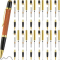 Colarr 12 Pack Woodturning Pen Kit Twist Ballpoint Pen Kit, Gold - color: Gold