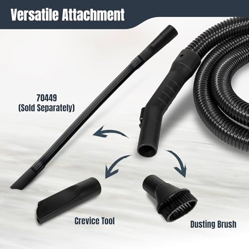 POWERTEC Shop Vacuum Attachment 5 Piece Kit for Wet Dry Vac with 2-1/4" Inlet, Shop Vac Accessories Kit for Workshop Cleaning and Car Detailing (70448)