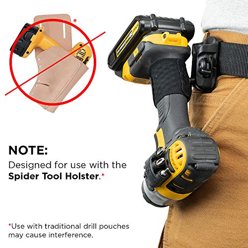 Spider Tool Holster, BitGripper v2 Drill Bit Holder for Drill & Driver, 4Pk - color: (4) BitGripper v2