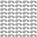 Yaomiao 50 Pcs 1/2 in Liquid Tight Connectors, 90 Degree PVC, 50 Pcs