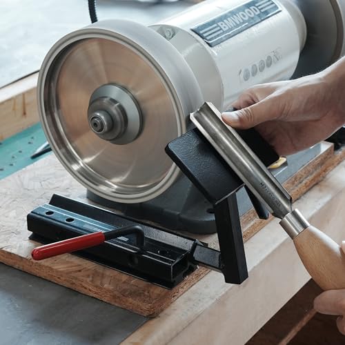 BG-GJ Set Complete Grinding Jig System for Wood Chisels, Grind Sharpening System for 8 Inch Grinders to Sharpen Lathe Turning Tools, Chisels, Skews, Bowl Spindle Gouges. - color: Bg-gj