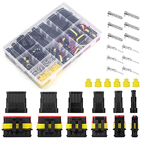 708pcs 1/2/3/4/5/6 Pin Connector Automotive Electrical Waterproof Connector - style: 708 pcs