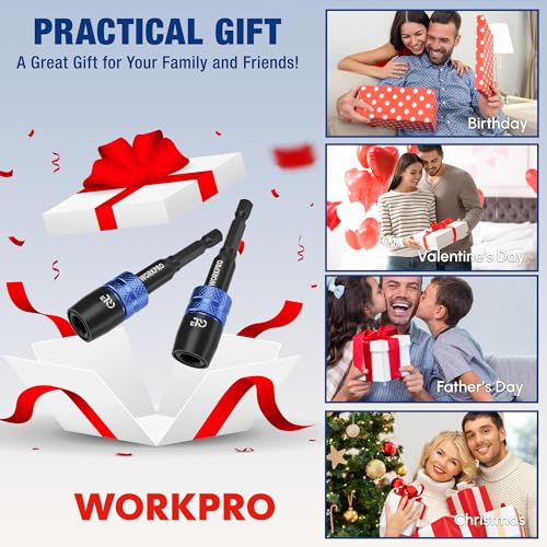 WORKPRO 2-Piece 3" Drill Screwdriver Bit Holder for Impact Driver Bits - style: 3"+3"