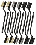 SUJAYU Brass Wire Brush Rust Remover, Small Wire Brush for Cleaning, Paint Stripper for Metal, Wood, Rustoleum Fabric Spray Paint (Brass, Steel, Nylon, 12.00) - style: Brass Steel Nylon