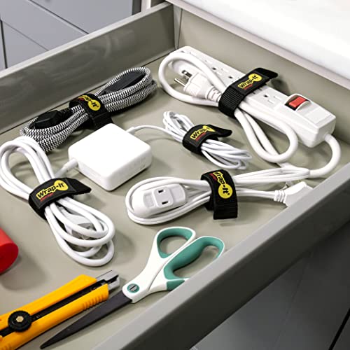 Quick-Straps by Wrap-It Storage – 12” (12-Pack) Black - color: Black, size: 12" (12 Pack)