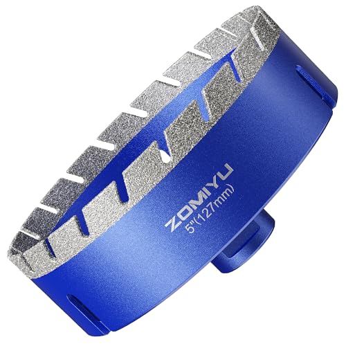 5" Diamond Hole Saw, Wet/Dry Diamond Core Bit for Tile Granite - size: 5"(127mm)