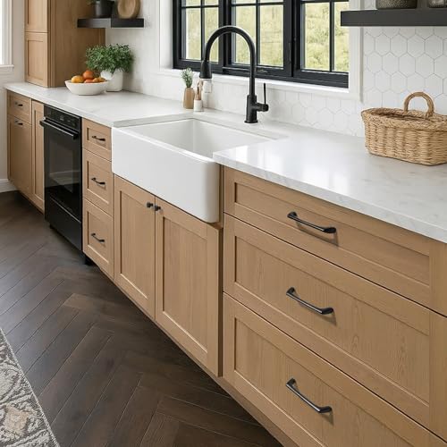 AVICCI 10 Pack Cabinet Knobs Mattle Black Modern Drawer Pulls for Kitchen Cabinet Batheroom Drawer Dresser Furniture Handware Cabinet Pulls - color: Mattle Black, size: Knob-10Pcs